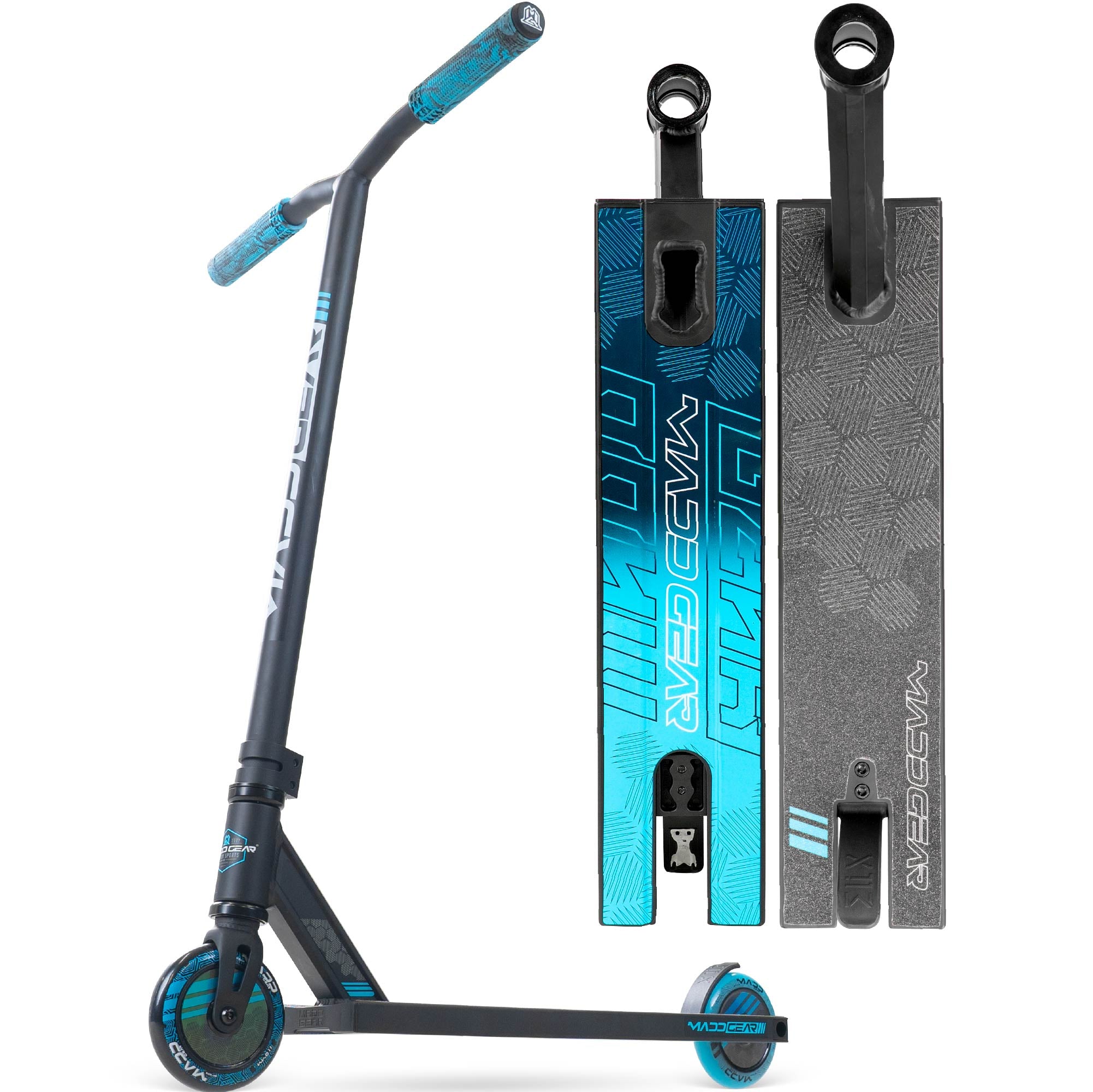 海攻　MADAILIMIDED M-300 Madd Gear MG3 Zen Pro Scooter - Black / Blue – Madd Gear Canada