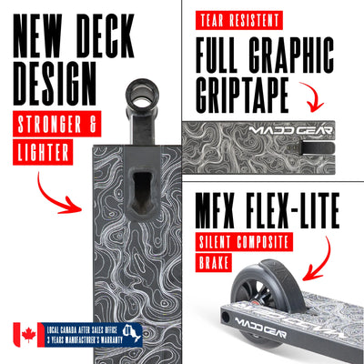 CARVE EXTREME TRICK SCOOTER - GRAY BLACK