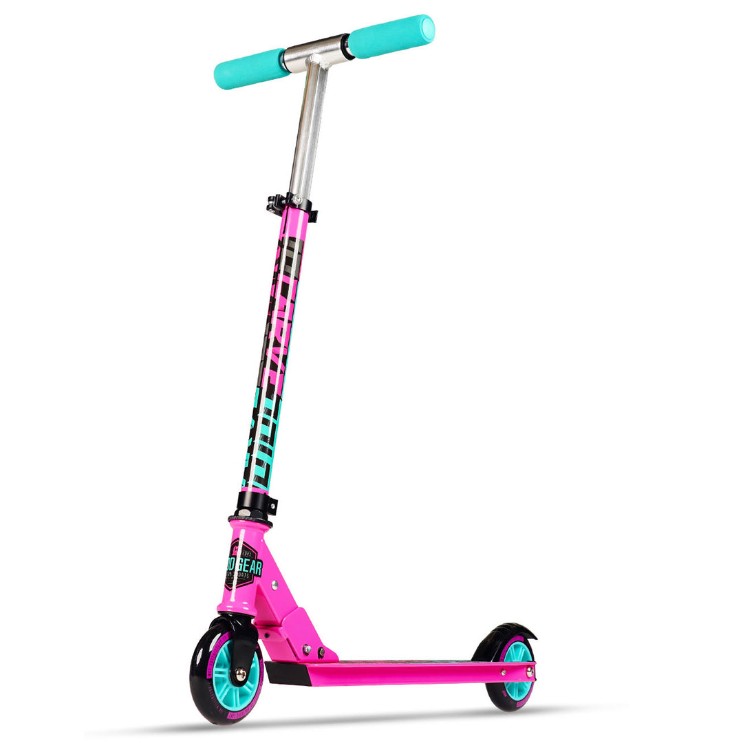 Madd Gear Carve 100 Folding Kick Scooter - Pink Teal – Madd Gear