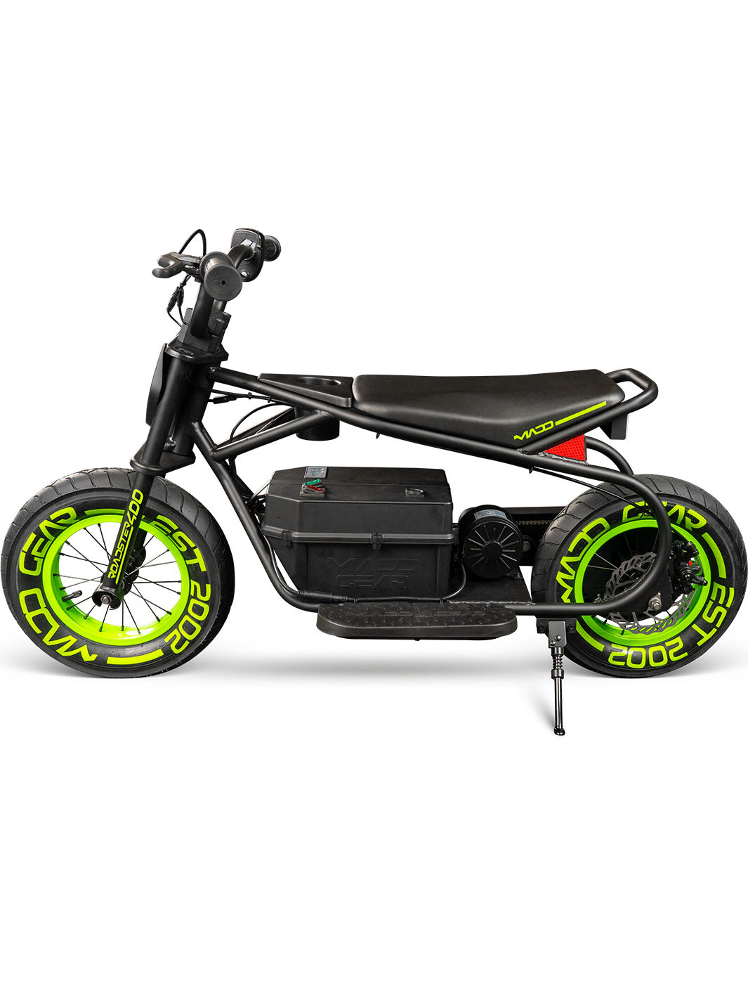 Madd Gear Roadster 400 Electric Mini Bike E-Bike GoTrax Kids Black Green