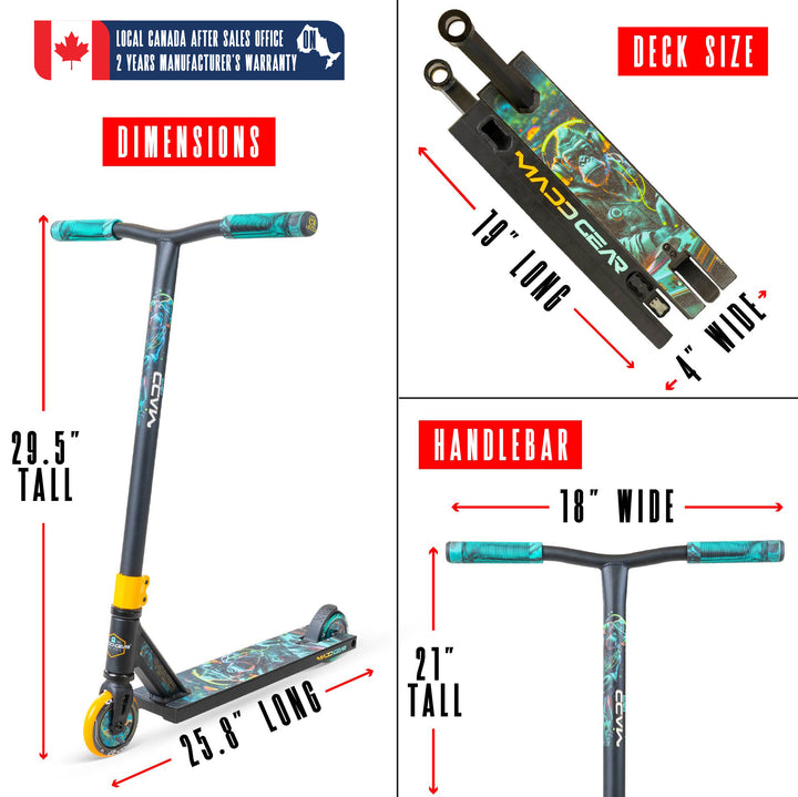 Madd Gear MG2 Obsidian Pro Scooter - DJ Rilla – Madd Gear Canada