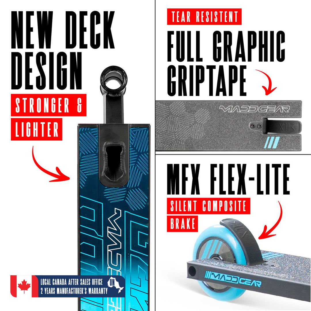 Madd Gear MG3 Zen Pro Scooter - Black / Blue – Madd Gear Canada