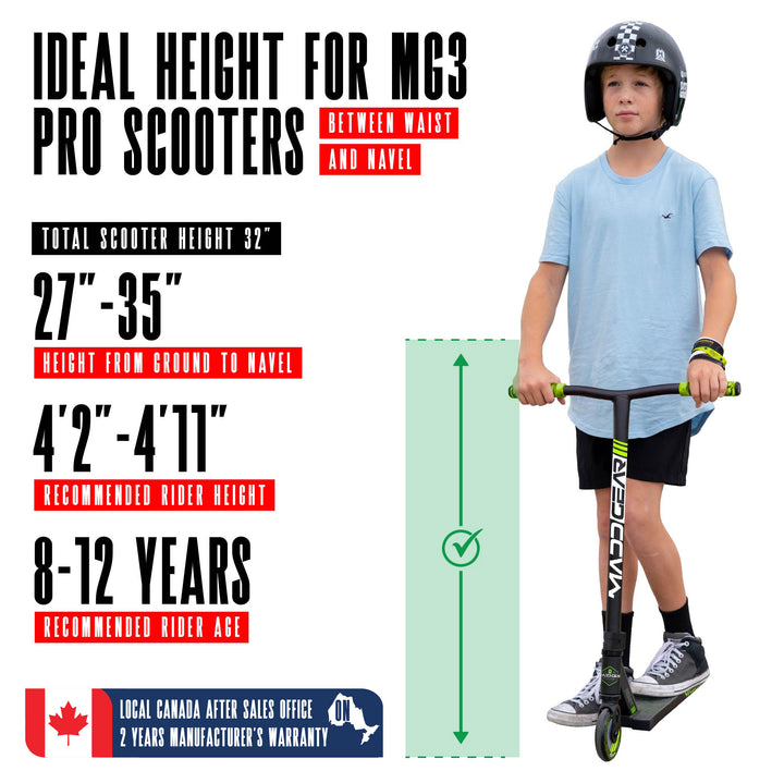 Madd Gear MG3 Zen Pro Scooter - Black / Green – Madd Gear Canada