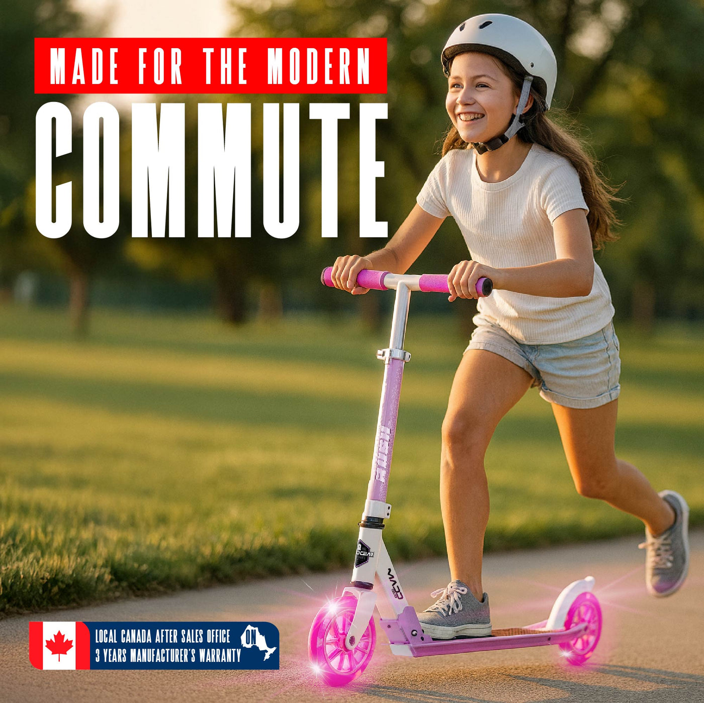Madd Gear Collapsible Fold-Up Rush 125 Scooter Kids Teens Adults