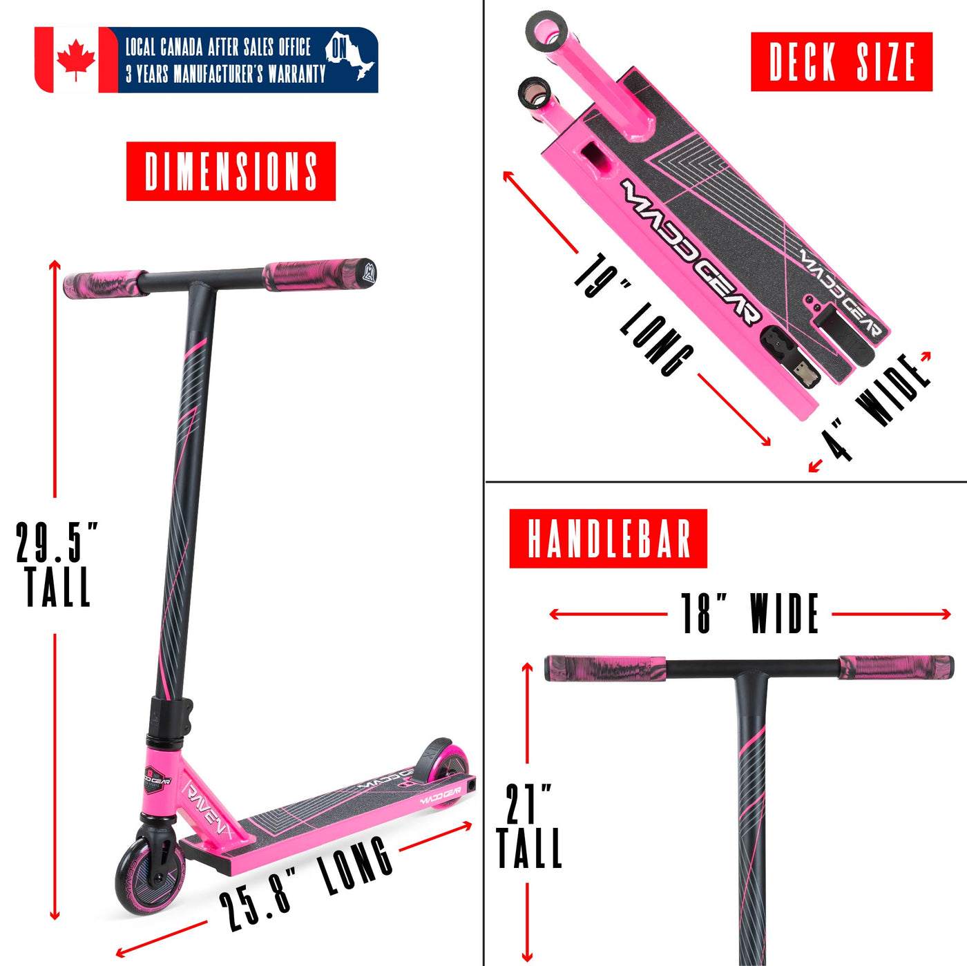 Madd Gear MG1 Raven Skatepark Scooter – Sturdy Beginner Trick Scooter for Children