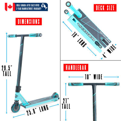 Madd Gear MG1 Raven Skatepark Scooter – Sturdy Beginner Trick Scooter for Children