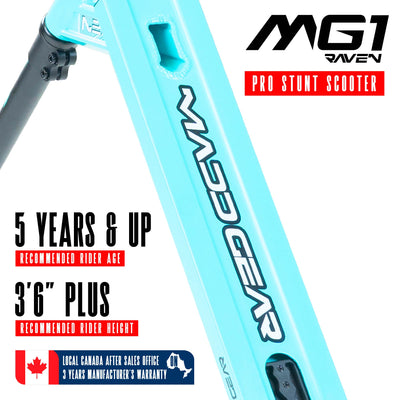 Madd Gear MG1 Raven Pro Stunt Scooter – Lightweight Trick Scooter for Kids and Beginners
