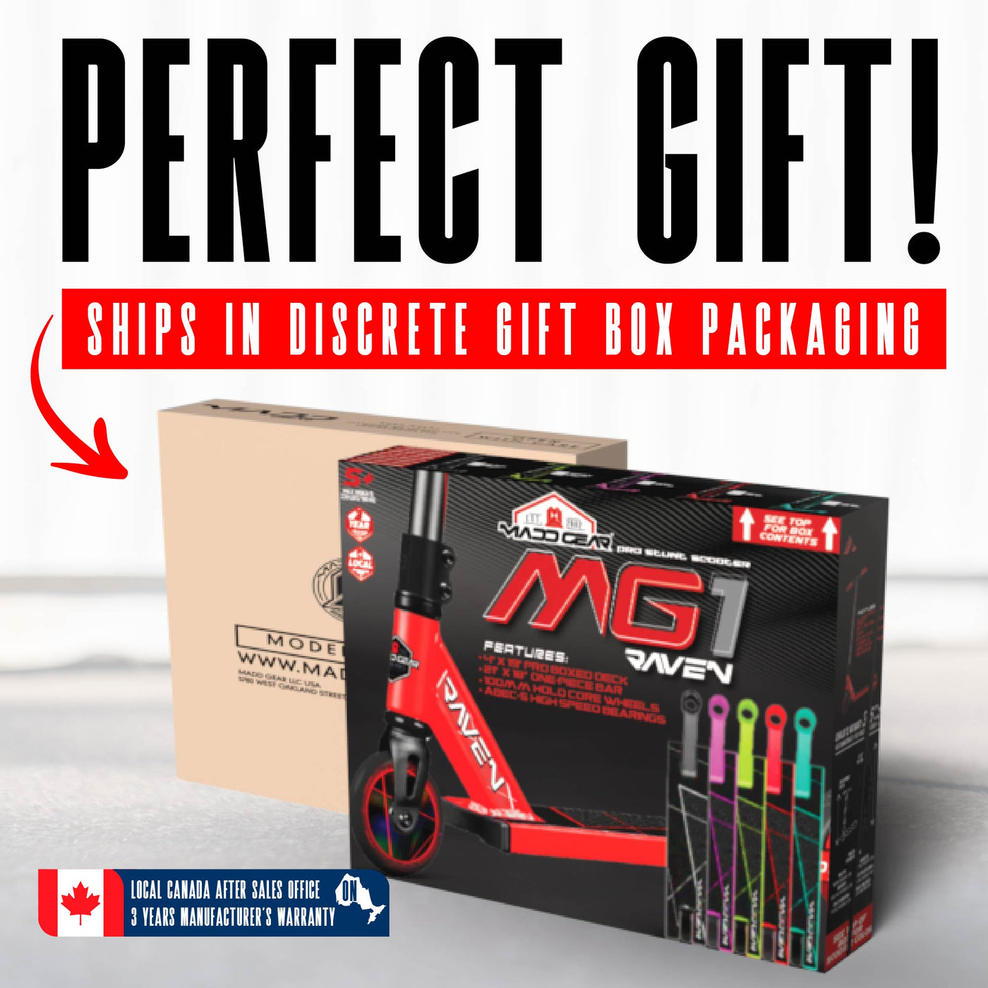 Madd Gear Trick Scooter – Perfect Gift Stunt Scooter for Kids and Children 