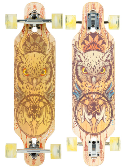 madd gear mad dropthrough drop through longboard skateboard complete 31 inch owl