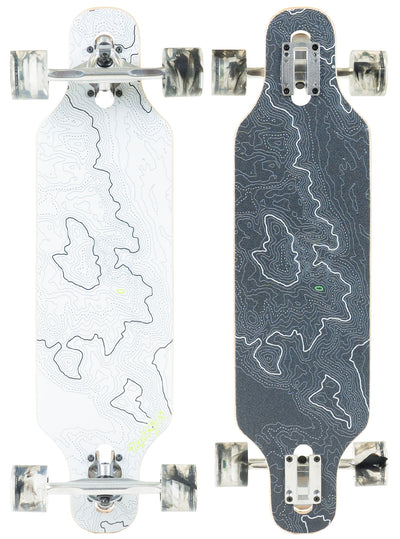 madd gear mad dropthrough drop through longboard skateboard complete 31 inch terrain topography