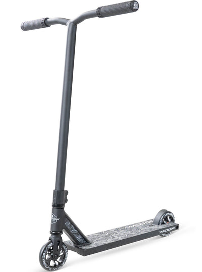 MG4 Titan Pro Scooter - Black Black with handlebar, wide aluminum deck, and high-rebound alloy core wheels, designed for beginner to intermediate riders.