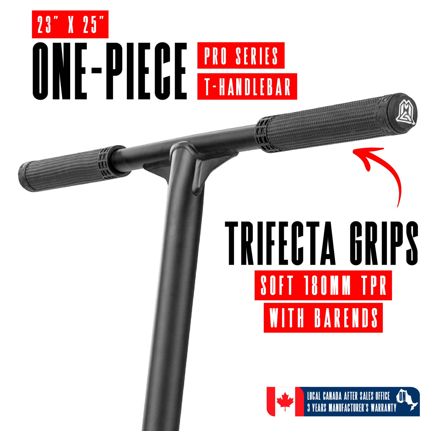 MG6 Kinetic Pro Scooter - Gold Black; features a durable aluminum deck, steel handlebar, and 110mm wheels, ideal for skatepark stunts and tricks.