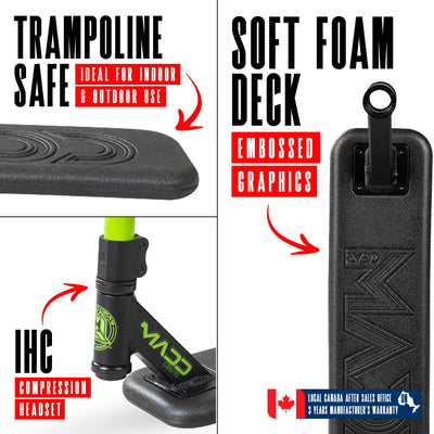 Madd Gear Pro Scooter Stunt Trick Trampoline Safe Black Green