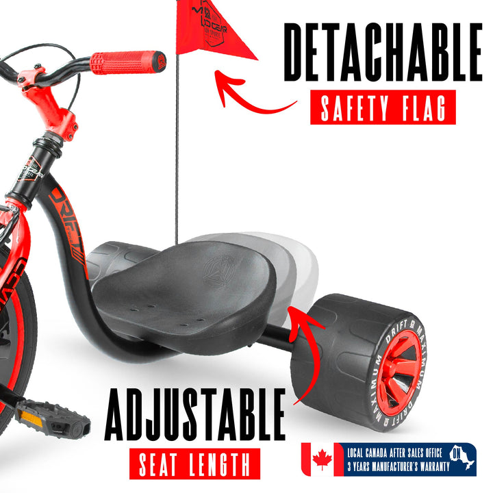 ち*こ様 ドリフトトライク Madd Gear Drift Trike Drift Trike for Kids Ages 5+ with Adjustable Seat and Big