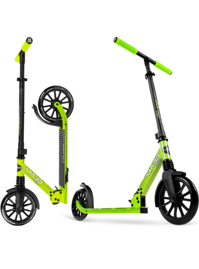 Madd Gear MG Metro Cruise 250 Folding Commuter Scooter in Green Black – Stylish design, perfect for urban commuting and leisure rides
