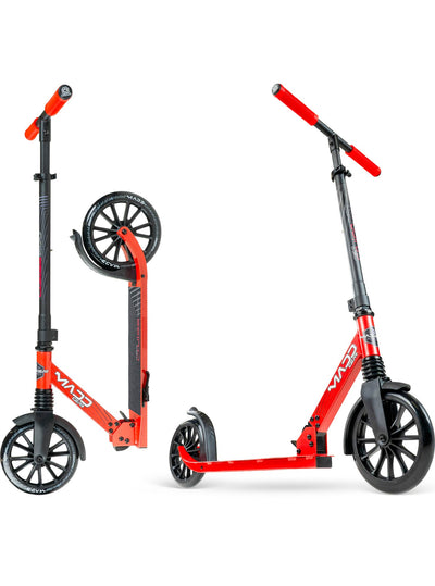 Madd Gear MG Metro Cruise 250 Folding Commuter Scooter in Red Black – Stylish design, perfect for urban commuting and leisure rides