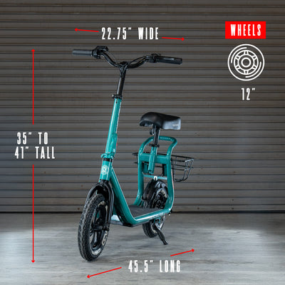 Madd Gear madgear Pendolare 300 Electric Scooter Commute Teens Adults GoTrax Teal