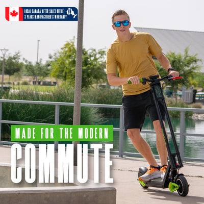 Madd Gear MGP Terra-X Electric Scooter GoTrax Commuter Teens Adults Black Green