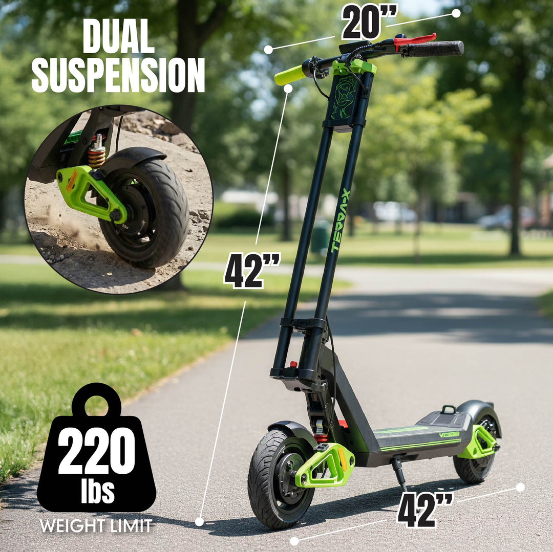Madd Gear Terra-X Electric Folding Scooter - Black / Green – Madd