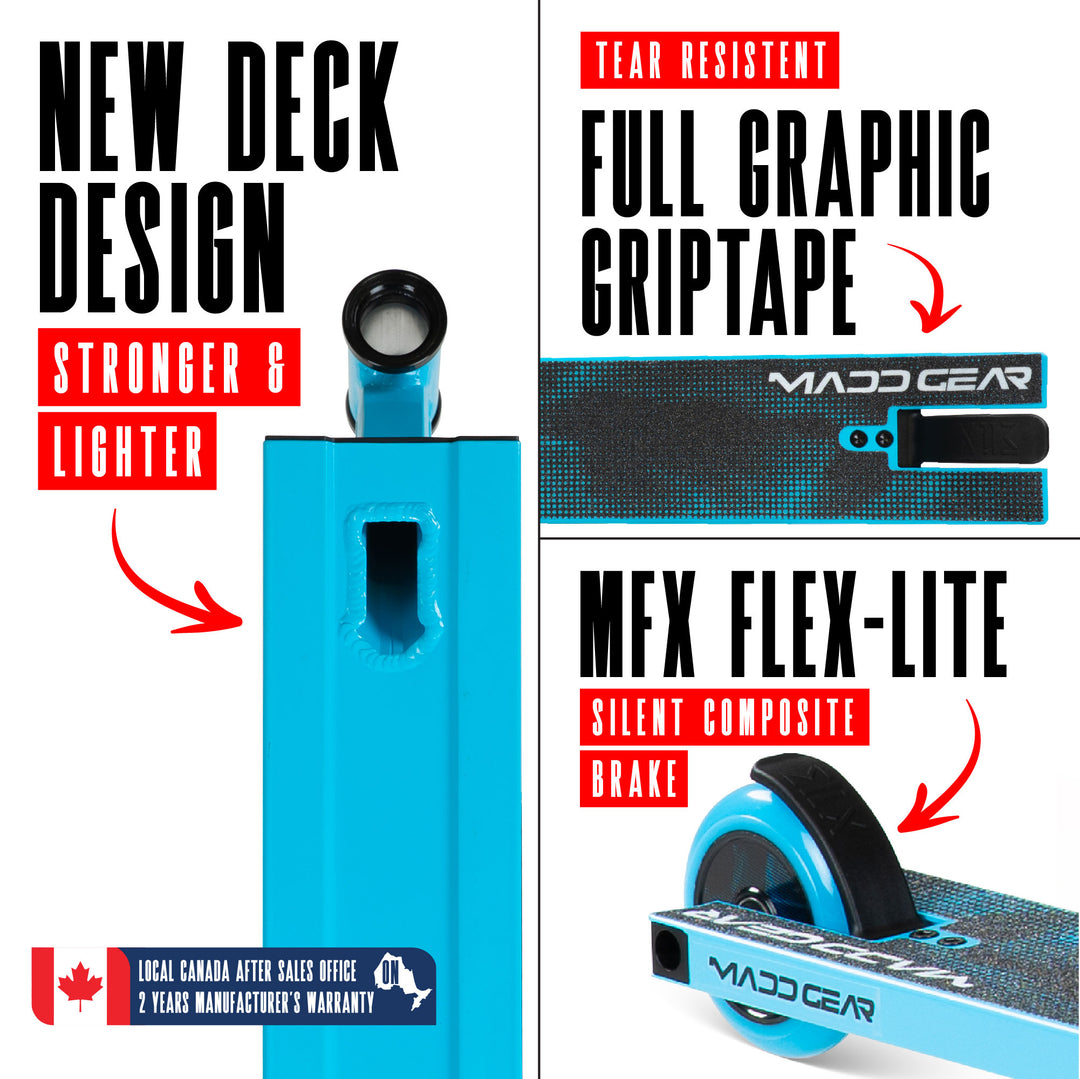 Madd Gear Carve Pro Scooter - Black / Blue – Madd Gear Canada