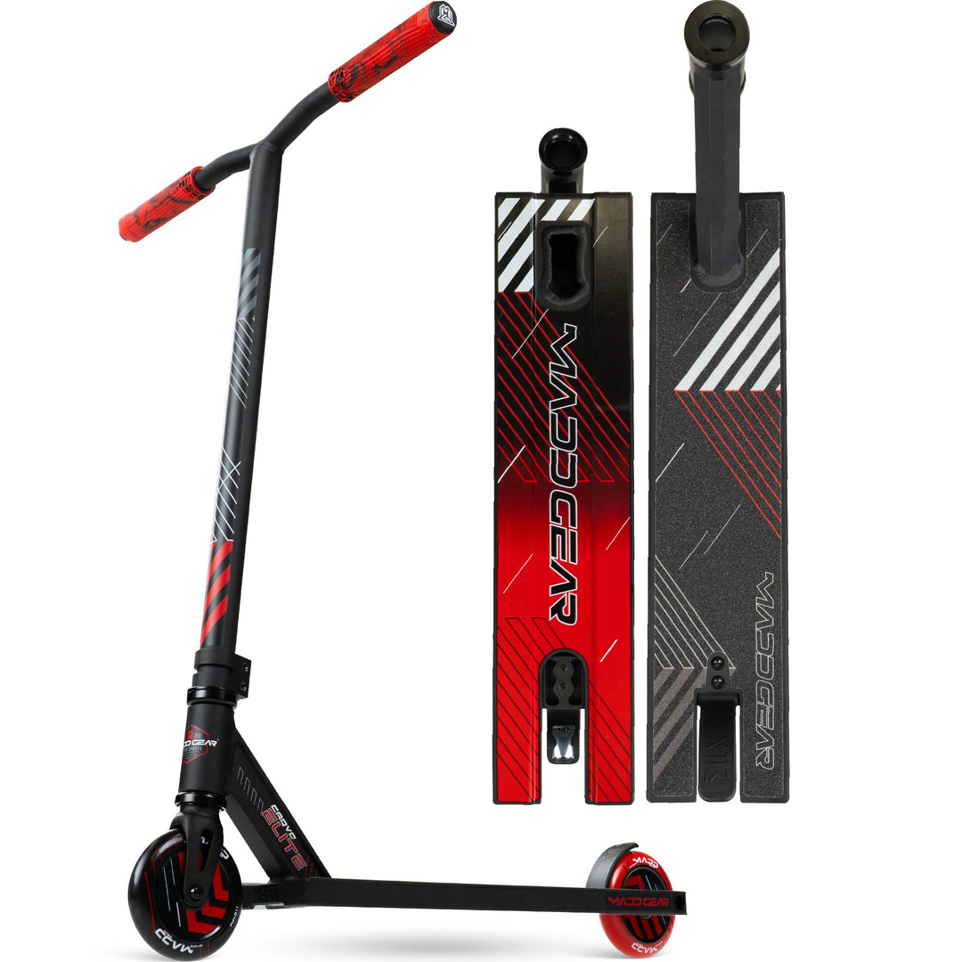 Madd Gear Carve Elite Complete Trick Scooter - Black Red – Madd