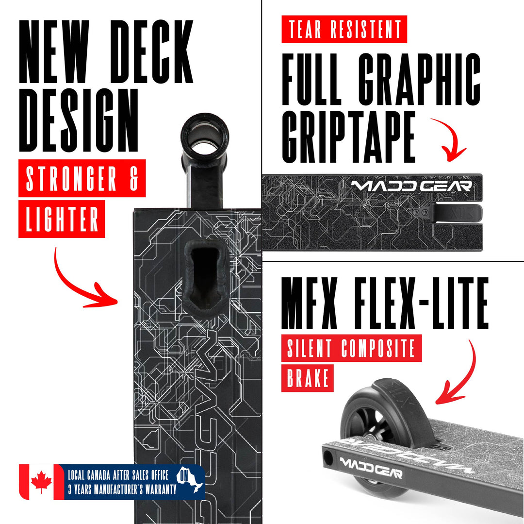 Madd Gear Carve Extreme Pro Scooter - Gray / Black – Madd Gear Canada