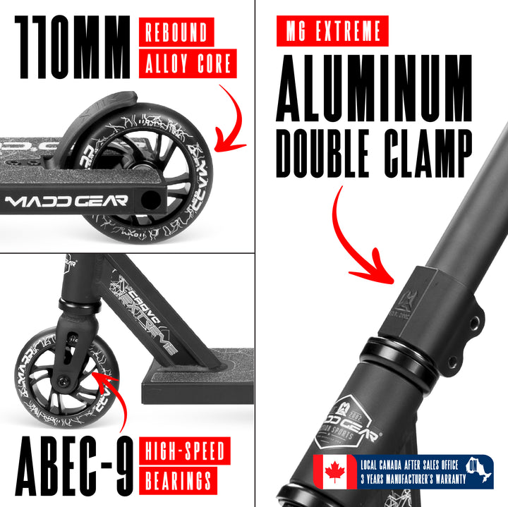 Madd Gear Carve Extreme Pro Scooter - Gray / Black – Madd Gear Canada