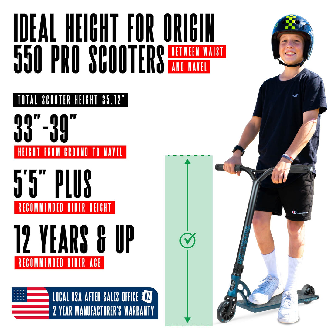 Madd Gear Origin 550 Pro Scooter - Aged Denim – Madd Gear Canada
