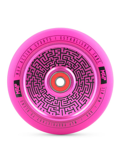 mgp madd gear pink pro scooter wheel hollow core metal replacement durable