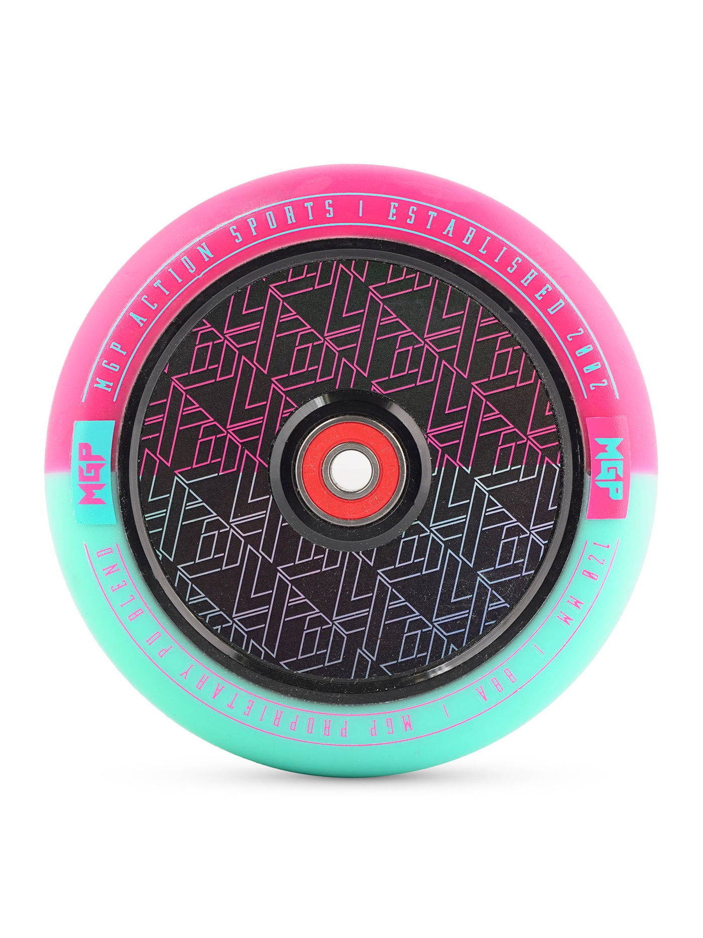 mgp pro scooter wheels replacement pink blue fast bearings abec-9 trick 120mm