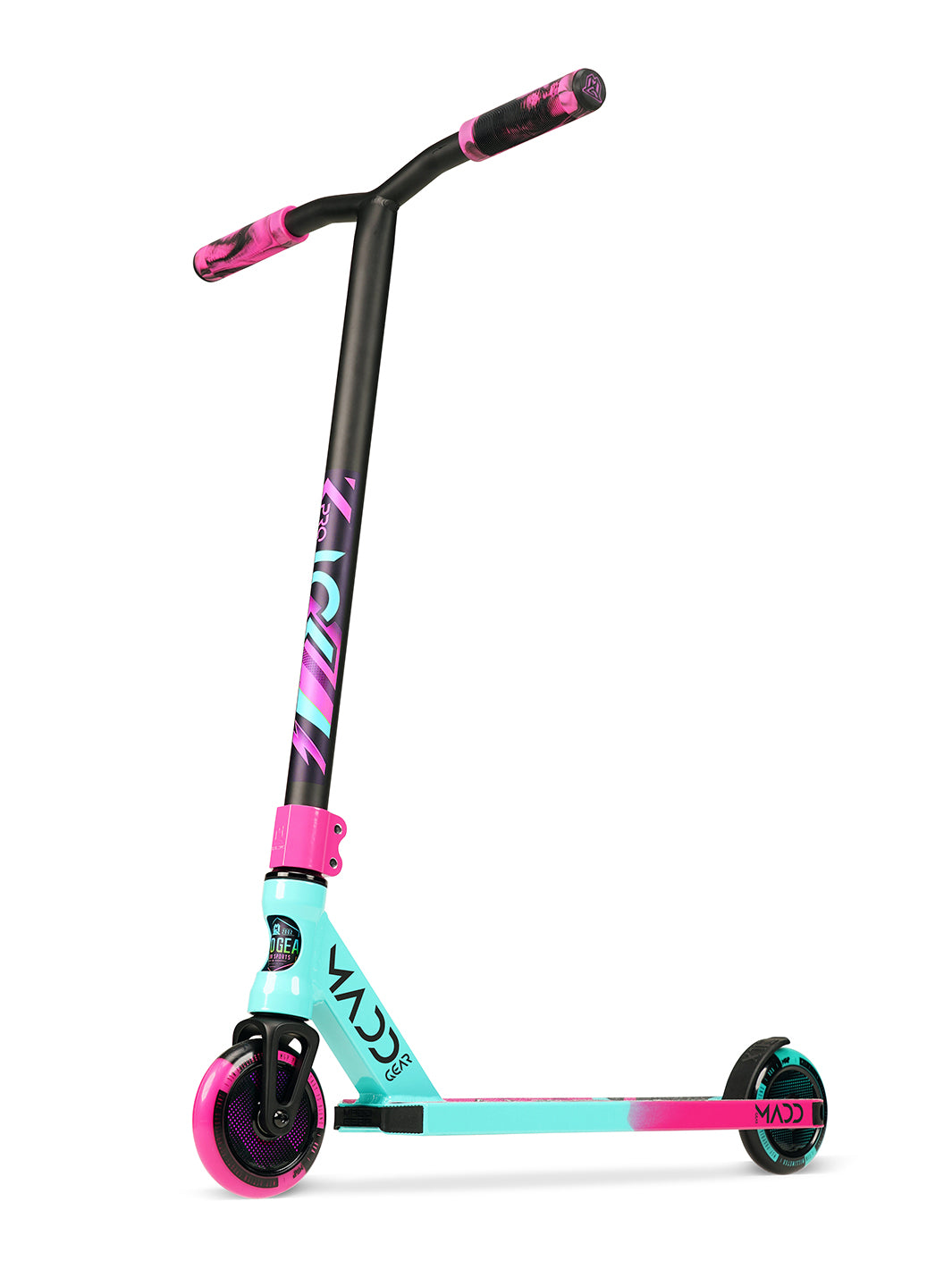 Madd Gear Kick Pro Stunt Scooter Teal Pink Complete Strong 