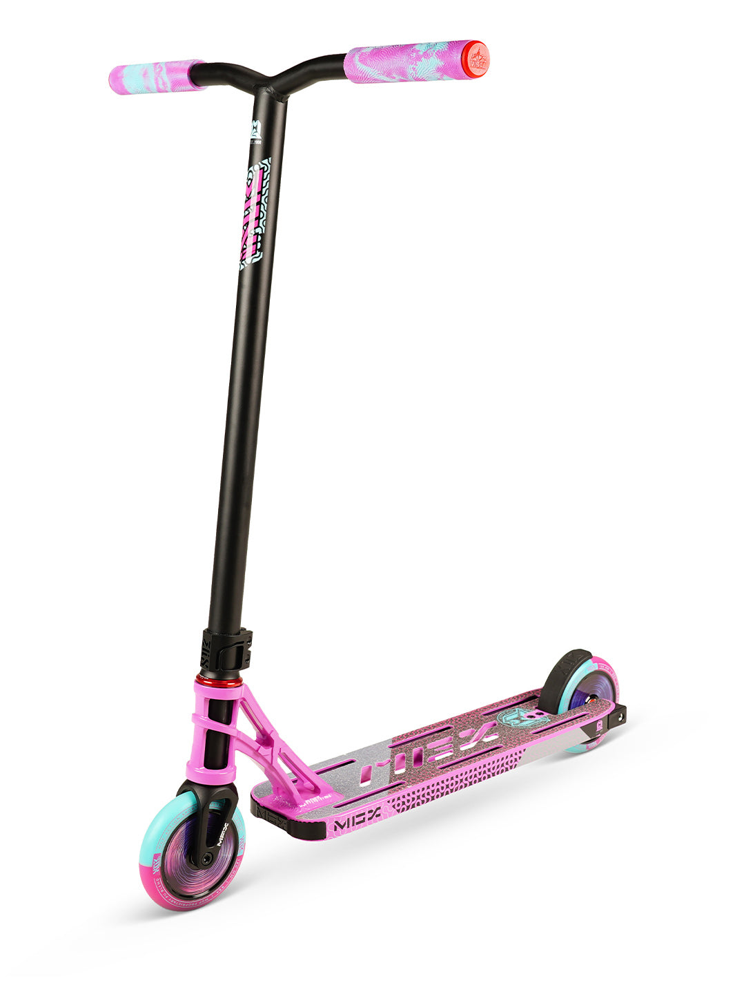 Madd Gear MGP MGX Pro P2 Stunt Scooter Pink Teal Complete