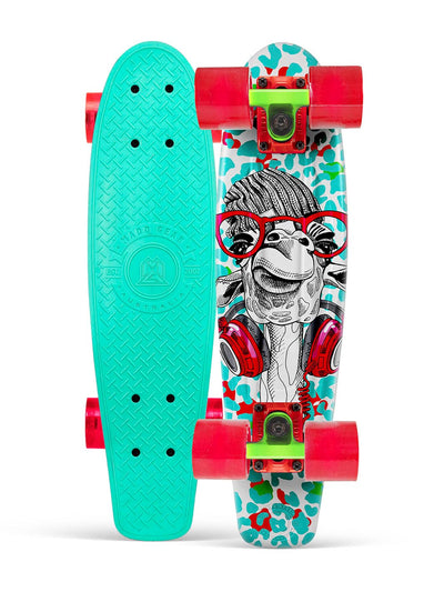 Madd Gear Retro Penny Skateboard Board Kids Complete Teal Red Fun Cruiser