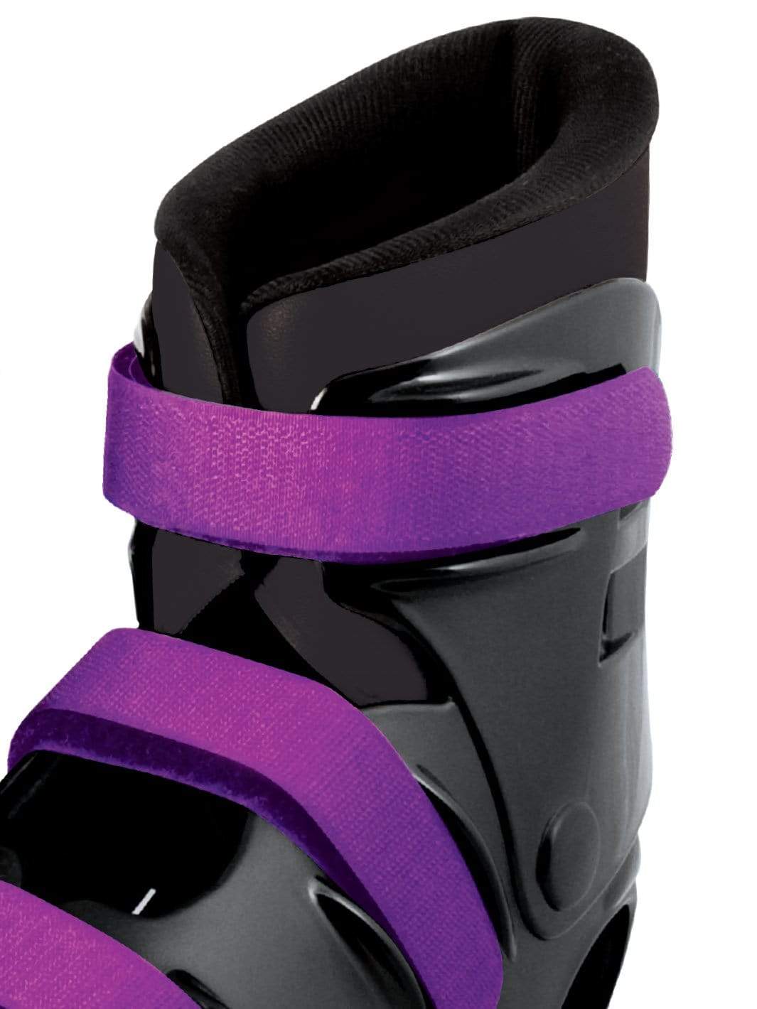 Madd Gear Boosters Boost Boots Kids Jumping Shoes Kangaroo Bouncing Kangoo Light-Up Lights LED Purple Velcro Straps